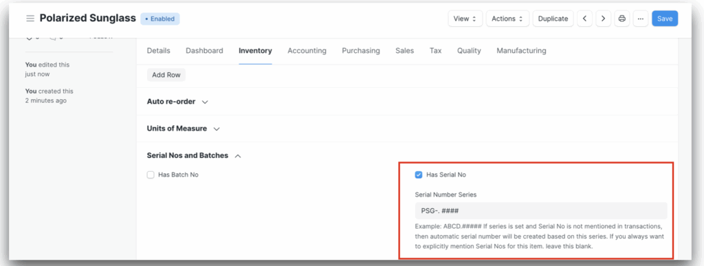 auto-serial-creation