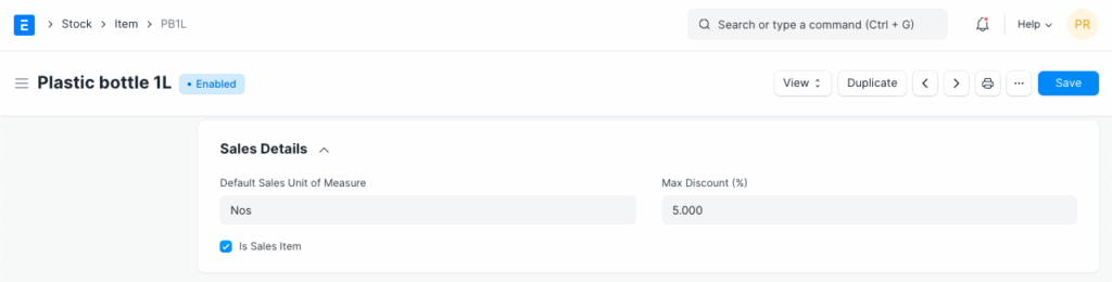 item-sales