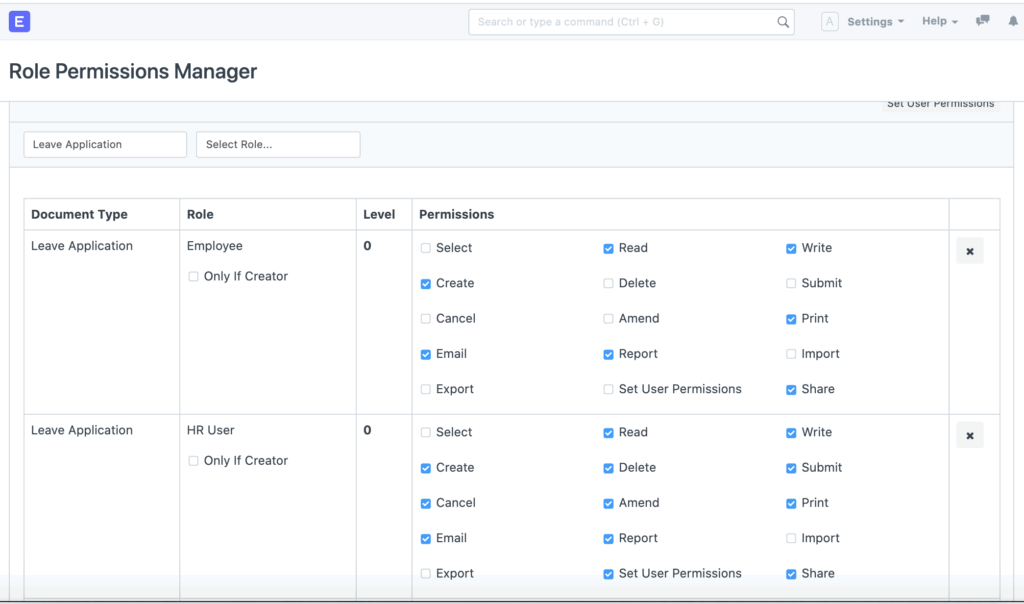 setting-up-permissions-leave-application