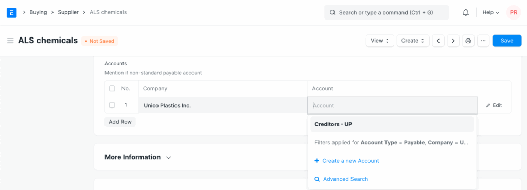 supplier-payable-account